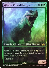 MTG FOIL Ghalta, Primal Hunger Store Championship Full Art  - Promo: General