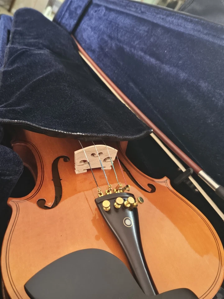 VIOLINS-BANKRUPTCY- NEW ADULT 4/4 FLAMED SOLID CONCERT VIOLIN/FIDDLE-GERMAN - Image 4 of 4