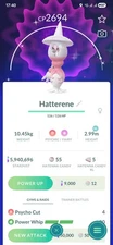 Pokémon Shiny Hatterene ( Hatenna Evolution ) GO