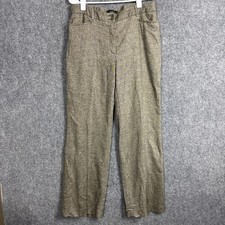 Talbots Dress Pants Womens Size 10 Brown Wool Blend Lined career