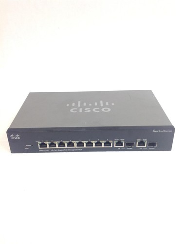 Cisco Small Business SG300-10P 10-Port Gigabit PoE Managed Switch, WORKING