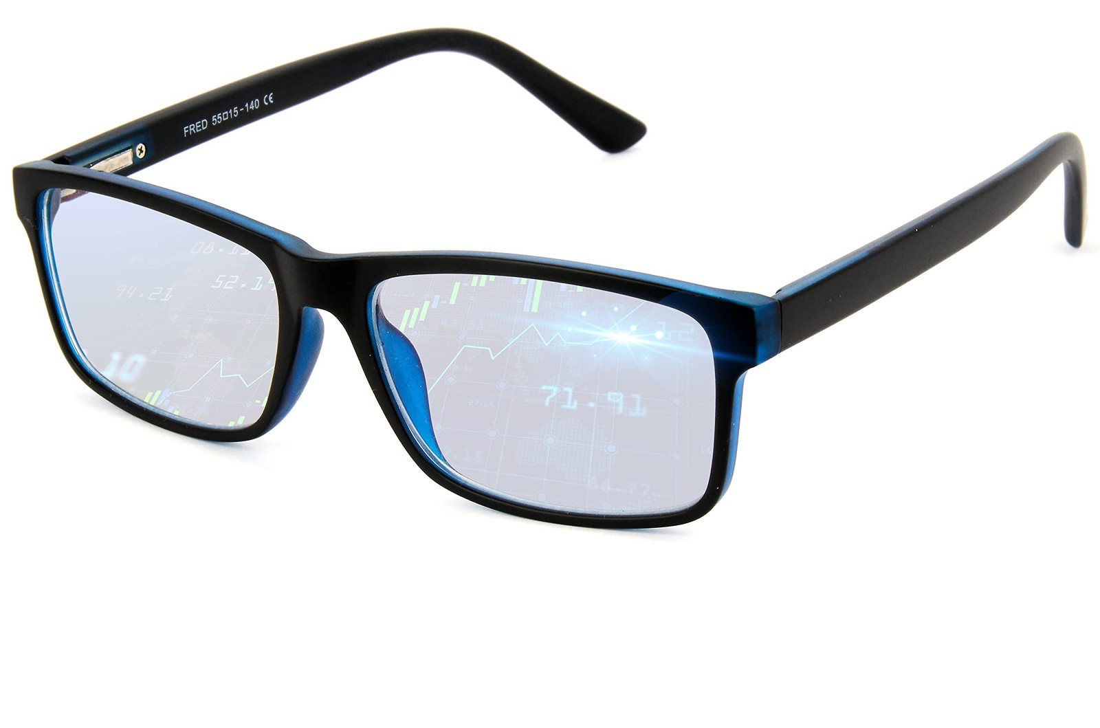 Blue Light Blocking Glasses for Men & Women - Reduce Eye Strain from Screens & Gaming