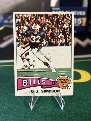O.J. Simpson #500 1975 Topps card
