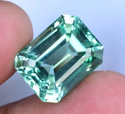 Natürlich Montana Grün Saphir 13.95CT Zertifiziert Umwerfend Smaragd Lose - Bild 1 von 4