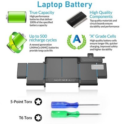 A1502 A1582 Battery for MacBook Pro 13 inch Retina Early 2015 Mid 2014 Late 2013