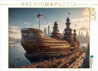 Calvendo Puzzle Dampfschiff Im Hafen | 1000 Teile Lege-GrößE 64X48Cm Foto-Puzzle