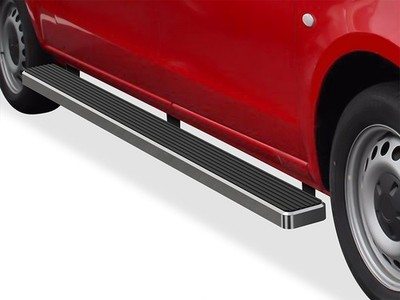 SUPERSEDED Running Boards 5'' Silver Fit 16-23 Mercedes-Benz Metris Cargo Van