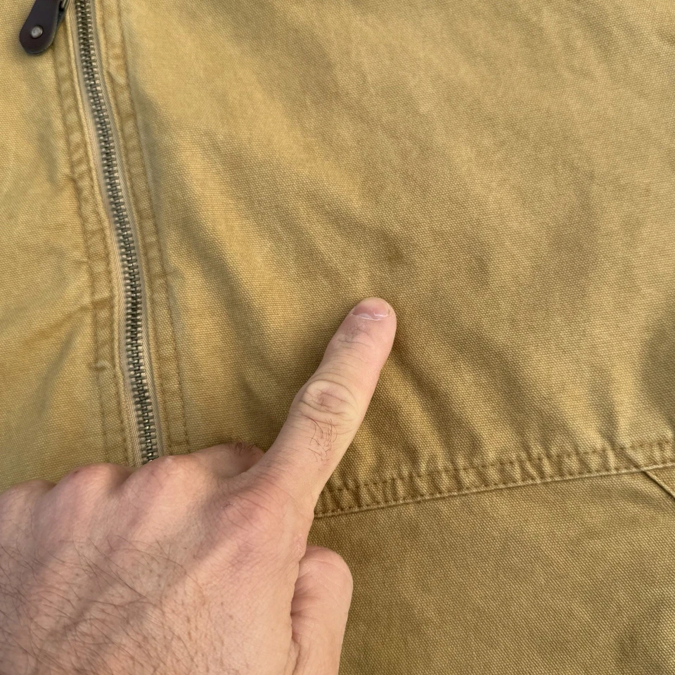 Chaleco de Lona Wrangler Hero Marrón Pana Borde Sherpa Forro Talla XL Foto 4 de 4