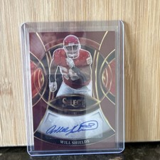 2025 Panini Select Will Shields Maroon Prizm Auto 53/75 Chiefs SP-WSS