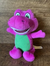 Fisher-Price BARNEY  S WORLD Plush 8" Barney Purple Dinosaur Stuffed Animal NICE 