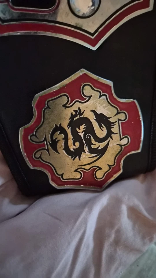 RING USED CUSTOM CHAMPIONSHIP BELT WRESTLING BELT - Image 2 of 4