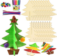 Bastelset Weihnachten, 10 StüCk Weihnachtsbasteln Kinder, Weihnachtsdeko Basteln
