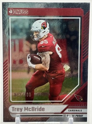 2024 Panini Donruss Trey McBride #118 Press Proof Silver 42/100 Cardinals