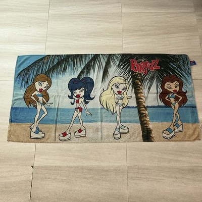 Bratz Theme Beach Towel Featuring Bratz Characters On Beach 27x54