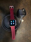 Fitbit Versa Lite (FB504) Health & Fitness Smartwatch  Silver Pink Burgundy Band — photo 1
