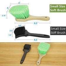 Wheel Rim  Tire Brush Set, Soft  Stiff Bristle Car Tire Cleaning Tools Wash