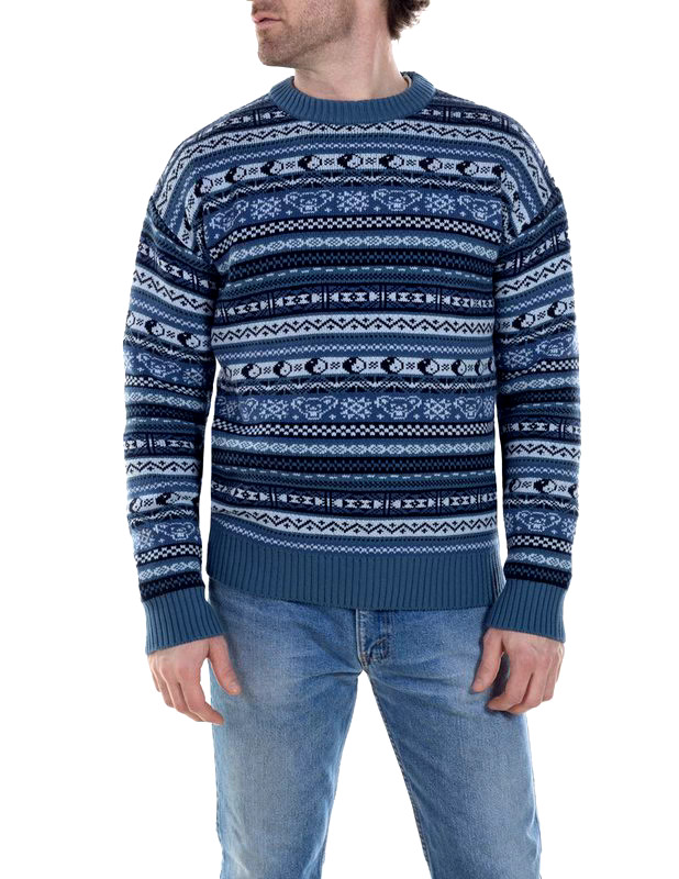 Rare Schott NYC Grateful Dead Dancing Bear Fairisle Crewneck image 7