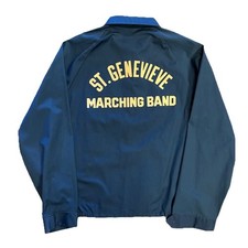 VTG 70'S SPORTSMASTER ST. GENEVIEVE MARCHING BAND SGHS BLUE JACKET SZ M H7