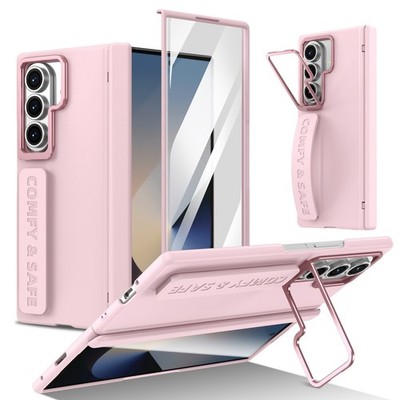 For Samsung Galaxy Z Fold 7 6 5 4 3 Hinge Case Built-in Screen Protector & Stand