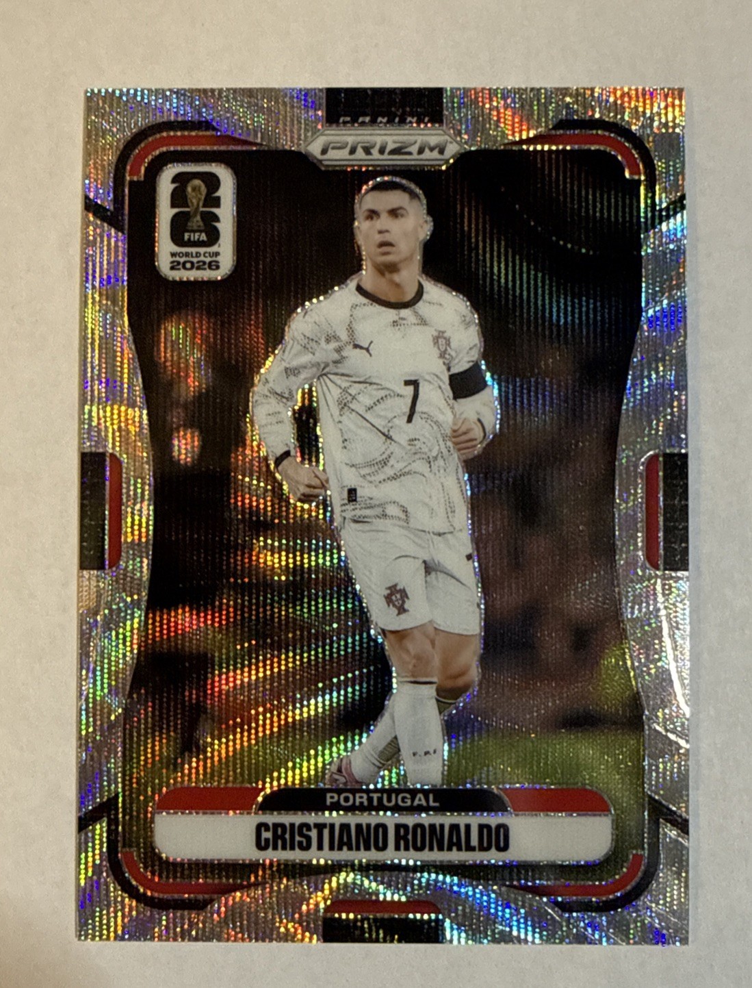 Panini 2026 Prizm FIFA World Cup Cristiano Ronaldo Wave Prizm #367 Portugal view 1