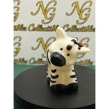 Fisher Price Little People Zebra Zoo Animale Figura 2007 Mattel Nero Bianco