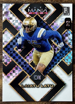 2024 Wild Card Matte Auto Mania Holo-Lux White Checker - Laiatu Latu - #d 3/3 RC