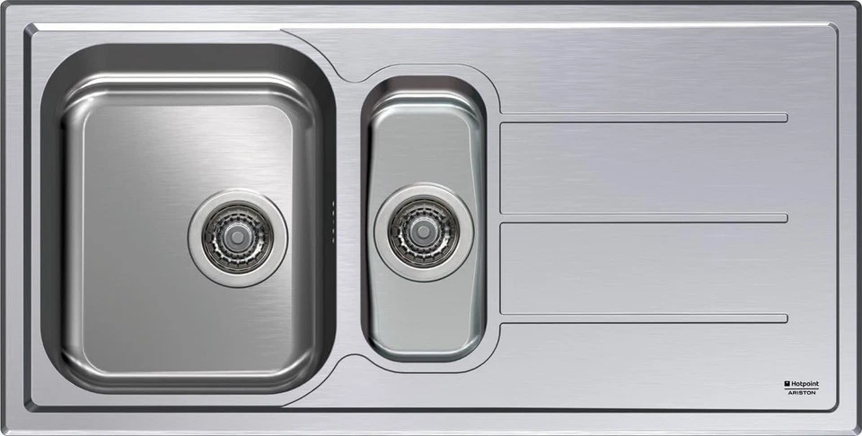 VEDERE IN DESCRIZIONE Lavello HOTPOINT 1 Vasca e 1 vaschino gocciolatoio a dx Inox SC 100W2 (X) HA