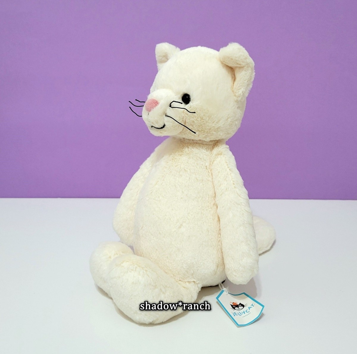 Jellycat London Medium Bashful Cream Kitten BAS3KIT AUTHENTIC