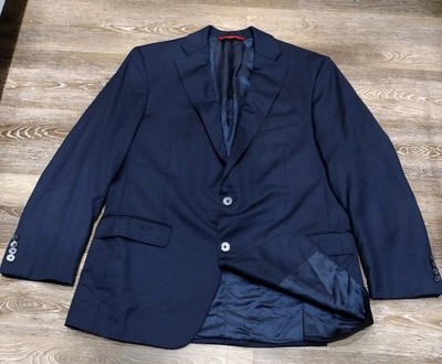 Samuelsohn Suit Jacket Mens 42R Navy Loro Piana Extreme Gable Performance Blazer