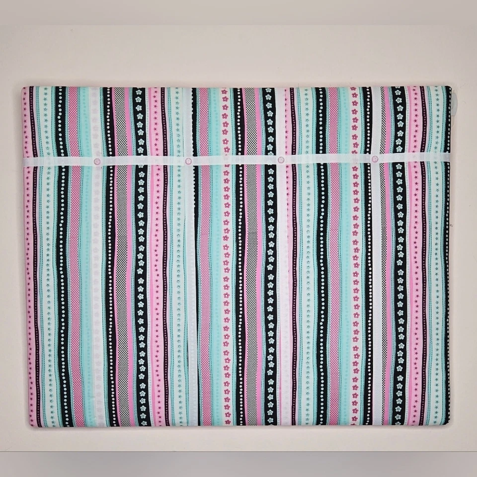 NWOT French Memo Message Board - Flowers & Stripes 16x20in - Image 2 of 4