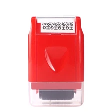 Red ID Stamp Identity Theft Protection Document Guard Self Ink Stamps Roller F