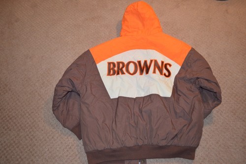 Vintage APEX ONE PRO LINE CLEVELAND BROWNS JACKET (Used) XL - Picture 9 of 11