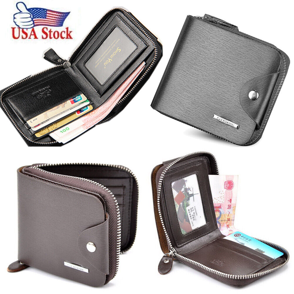 ★Numbering #1057 Zipper Cracked Leather Card Wallet 1057 - NUMBERING