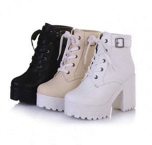 chunky heel platform shoes