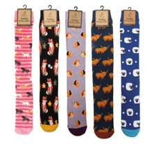 Ladies Funky Novelty Welly Boot Socks Long Women's Patterned Fun Sock Rydale