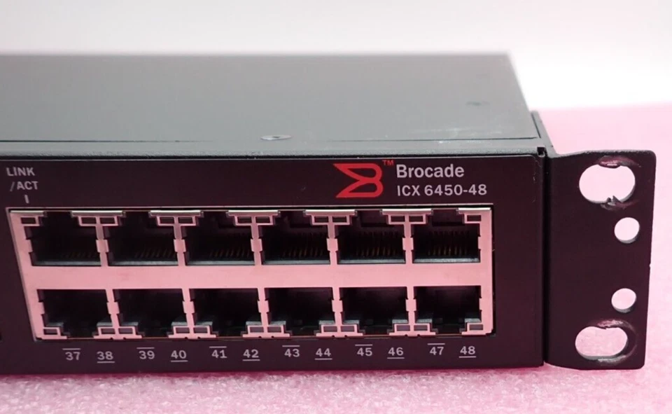Brocade ICX 6450-48 48x Gigabit Ethernet + 4x 1/10Gb SFP Port Switch (2x10G Lic) - Image 3 of 4