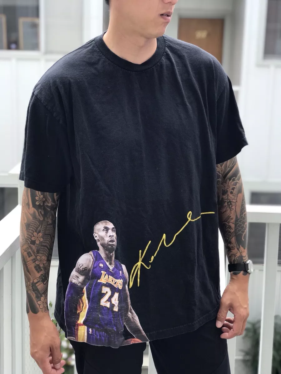 Kobe Bryant Graphic Shirt Gildan Black Cotton Tee Large Print XXL