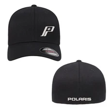 POLARIS Retro RZR ATV 4X4 Flexfit Hat Cap Front Back Embroidery