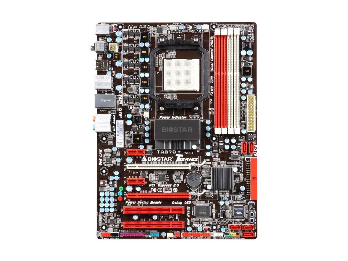 Biostar TA870+ AMD 870 Socket AM3 SATA 6Gb/s ATX