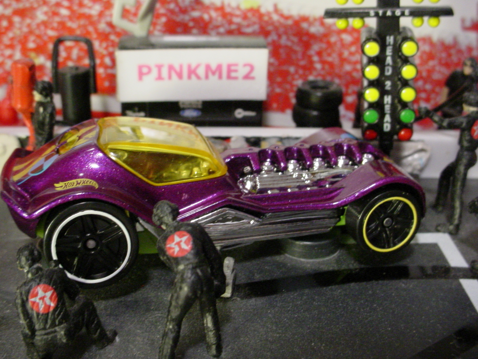 2017 Track Builder System Design DIESELBOY☆purple/green ☆LOOSE Hot Wheels