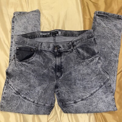 INC Mens Gray Denim Jeans 38 Waist~ Excellent Used Condition