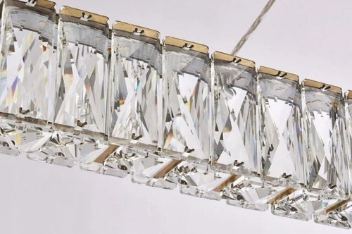 Crystal Chandelier Light Fixture Foyer Kitchen Island Dining Room Lighting 31" - Picture 8 of 10