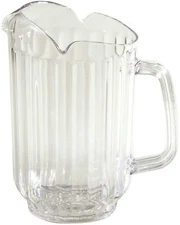 Polycarbonate Water Pitcher With 3 Spouts 60ounce Clear