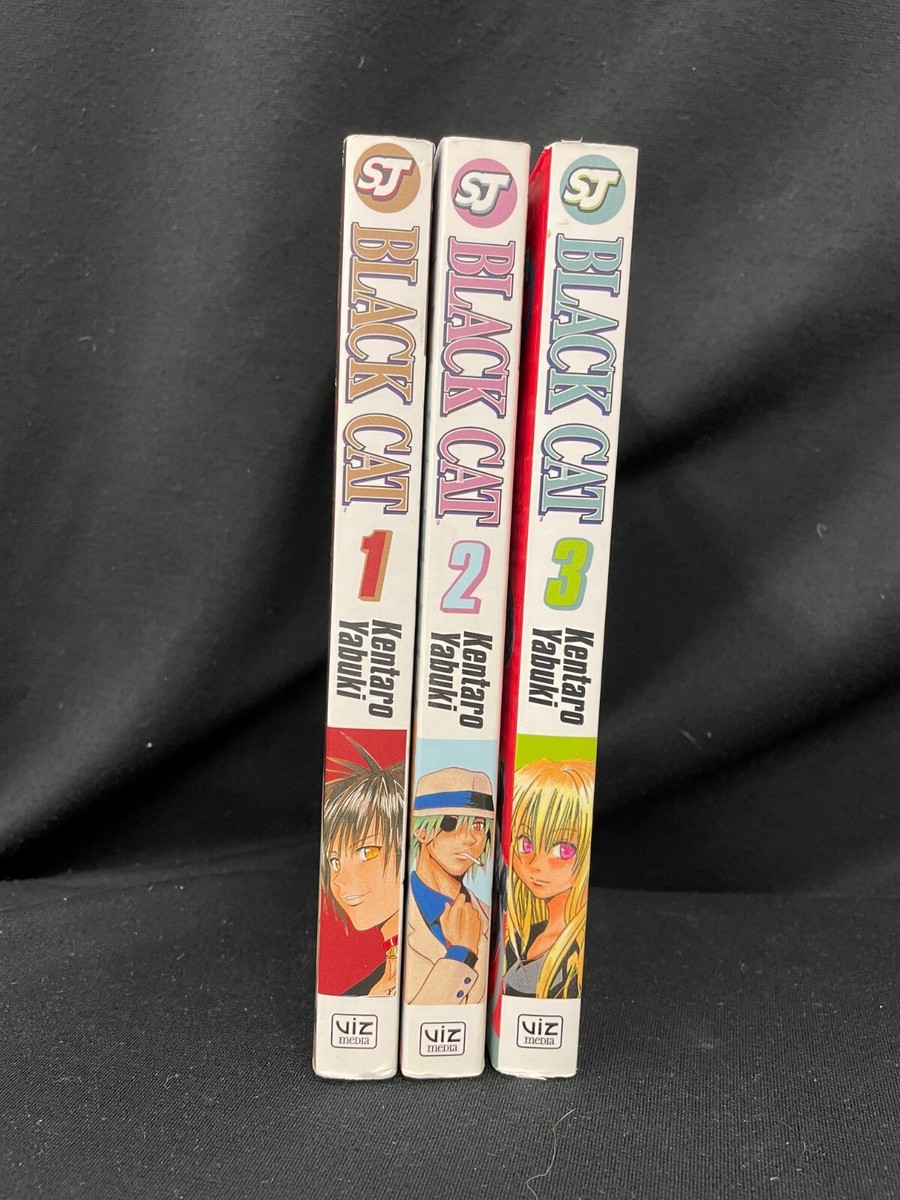 Black Cat Manga Vol 1 2 3 Kentaro Yabuki English Shonen Jump Older