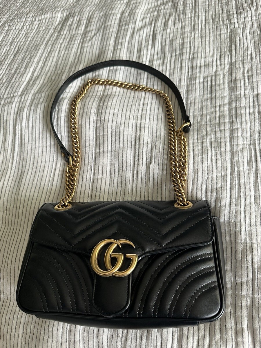 ショルダーバッグ・ポシェット GUCCI FW25 Shoulder bags (443497 AACPG1000) 443497 GUCCI GG MARMONT SMALL SHOULDER BAG Black | eBay