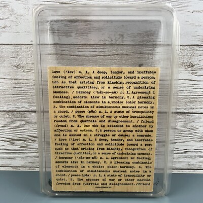 Stampin' Up! By Definition Background Wood Mounted Rubber Stamp, New Unused