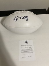 SHEDEUR SANDERS Signed NFL White Panel football Autographed Draft BROWNS