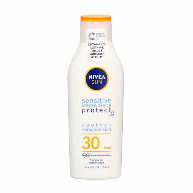 nivea sensitive sun cream 30