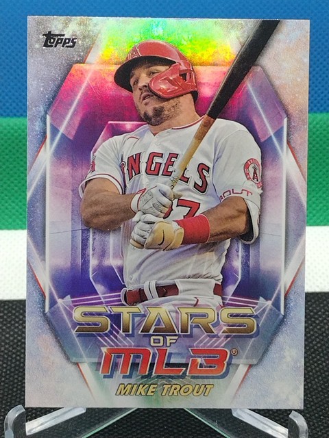 Mike Trout Foil 2023 Topps Series 1 Stars of MLB #SMLB-2 Los Angeles Angels MVP