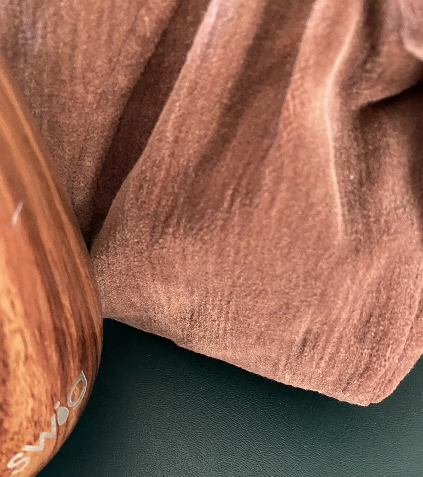 Chaqueta gabardina larga de terciopelo rosa óxido talla 10 Lida Baday grunge gótica Foto 3 de 4